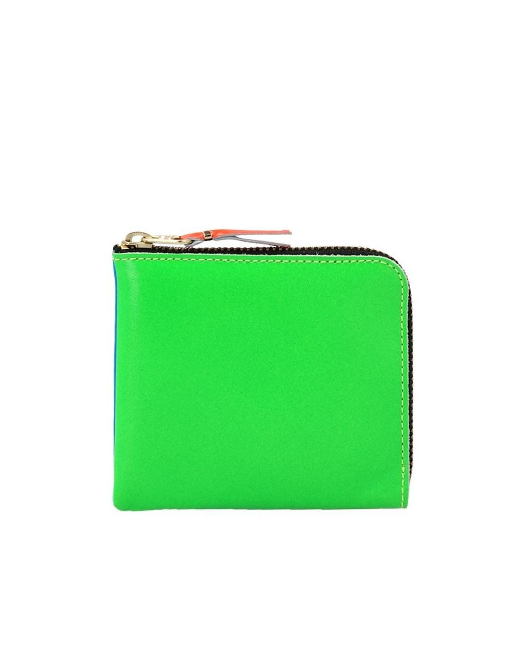 Comme des Garçons Green Zipper Wallet for men