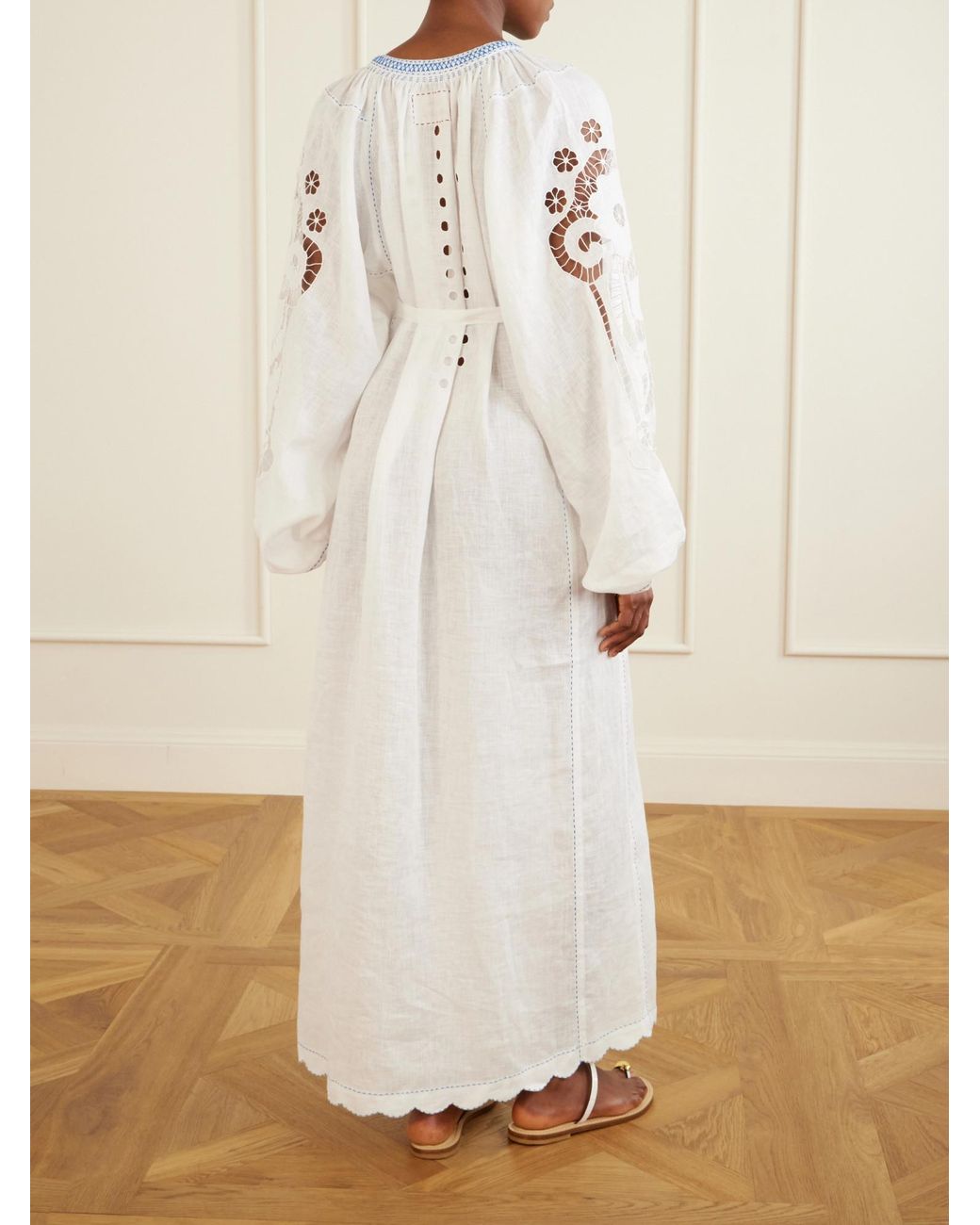 Vita Kin White Babylon Embroidered Cut-Out Dress