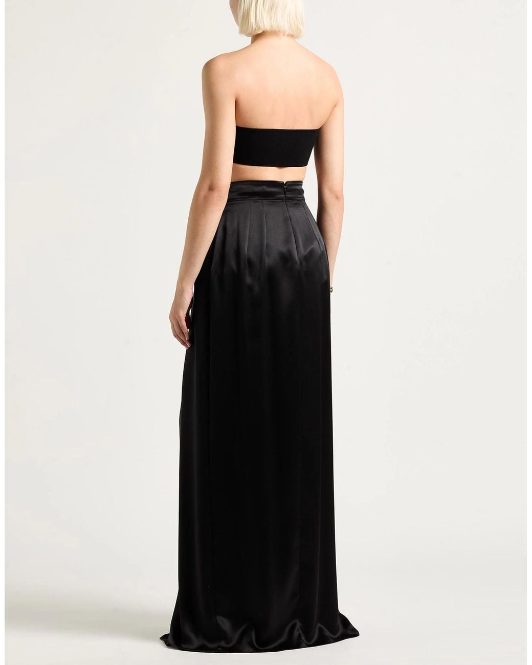 Max Mara Black Strapless Knit Top
