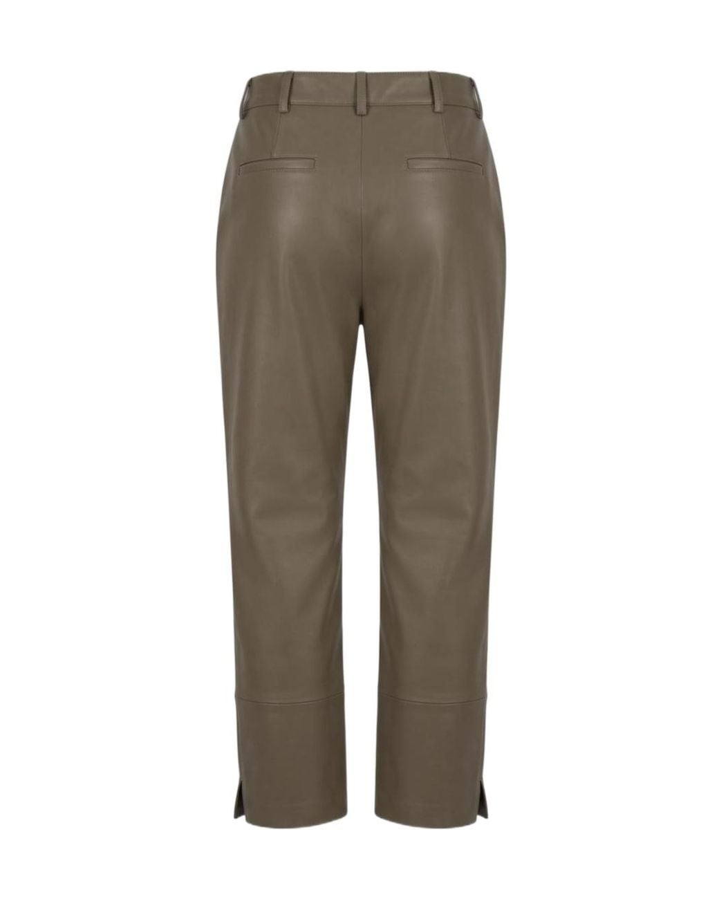 Frankie Shop Gray Lior Leather Trousers