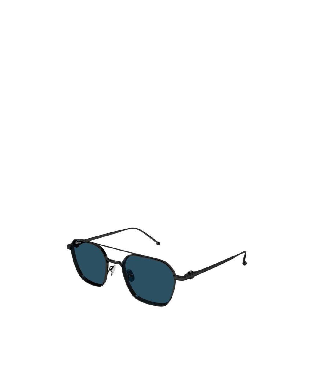 Cartier Blue Square Frame Sunglasses for men