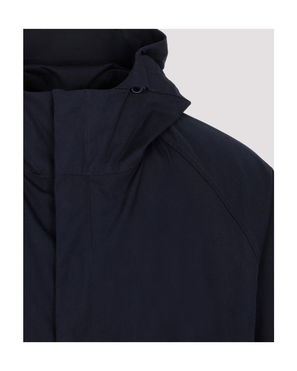 C P Company Blue Long-Sleeved Zipped Hooded Jacket for men