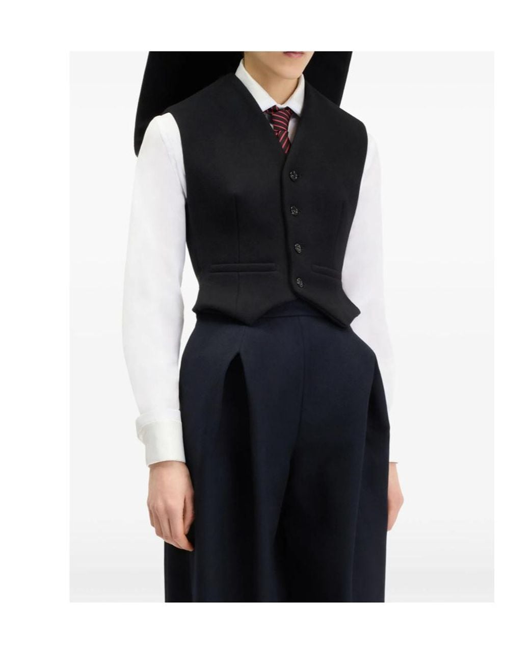 Jean Paul Gaultier Black Hooded Vest