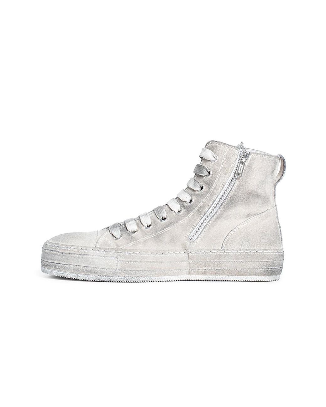 Ann Demeulemeester Natural Round-Head High-Top Casual Shoes