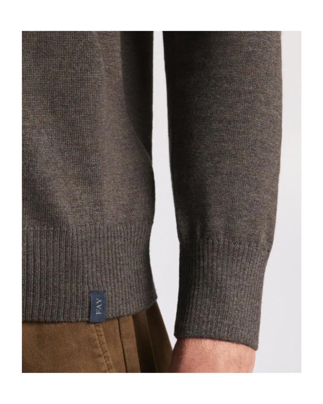 Fay Gray Round-Neck Jumper for men
