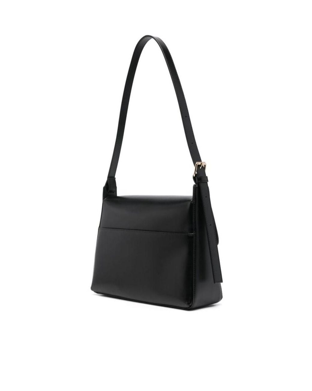 A.P.C. Black Virginie Logo Printed Shoulder Bag