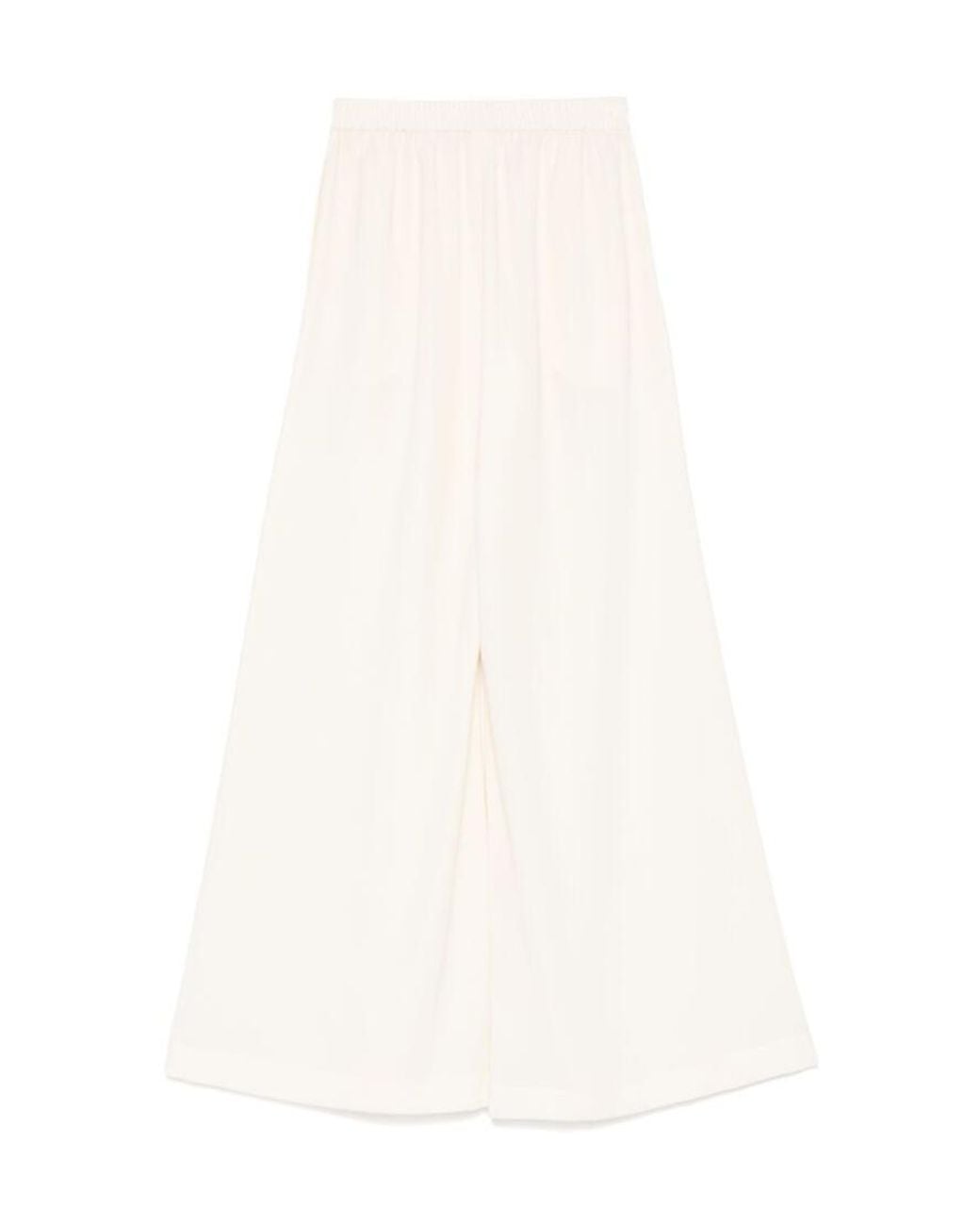 Gianluca Capannolo White Antonia Elastic-Waist Pants