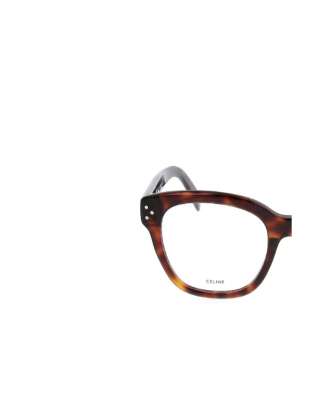 Céline White Logo Glasses