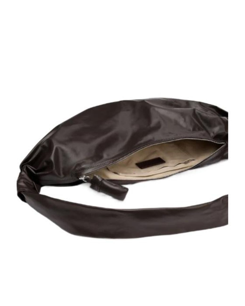 Lemaire Metallic Soft Croissant Shoulder Bag
