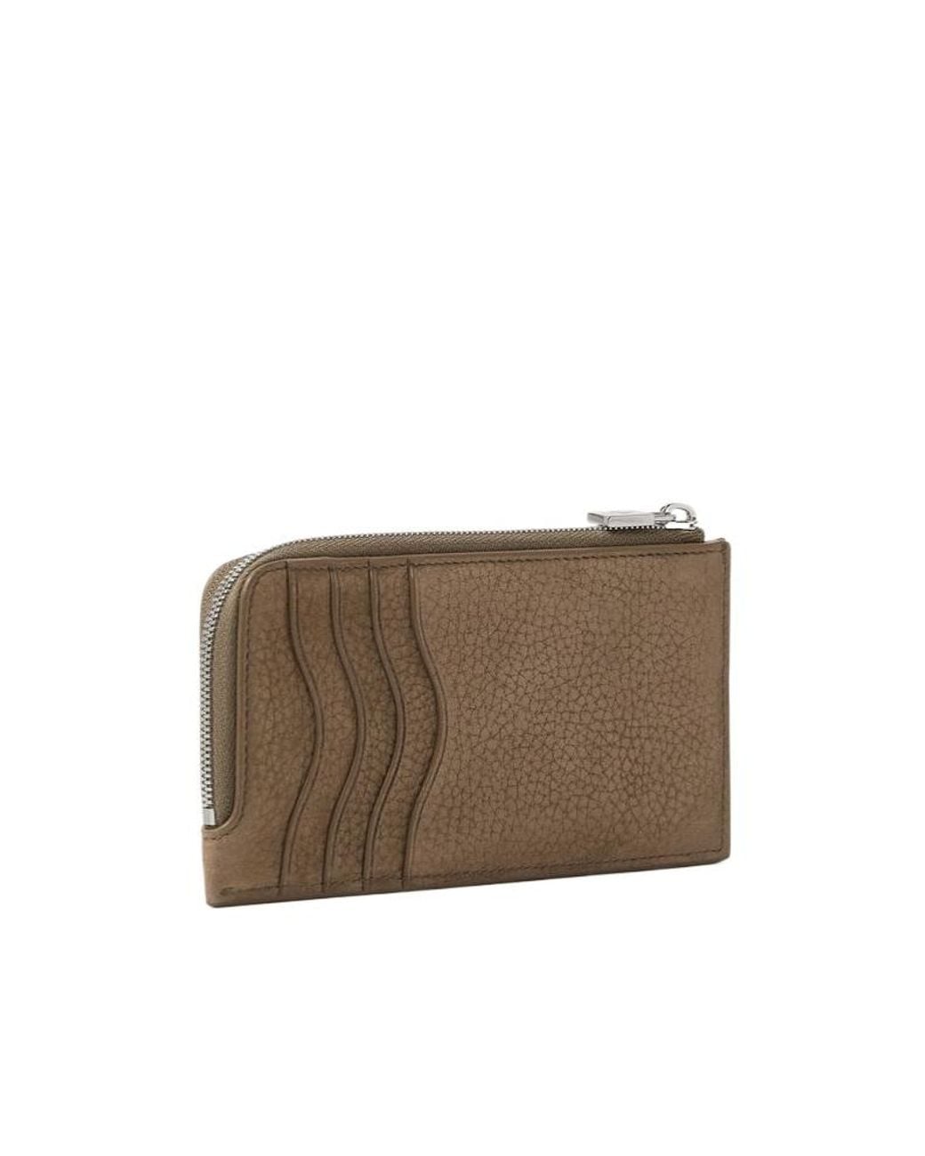 Loro Piana Brown Extra Zip Pouch for men