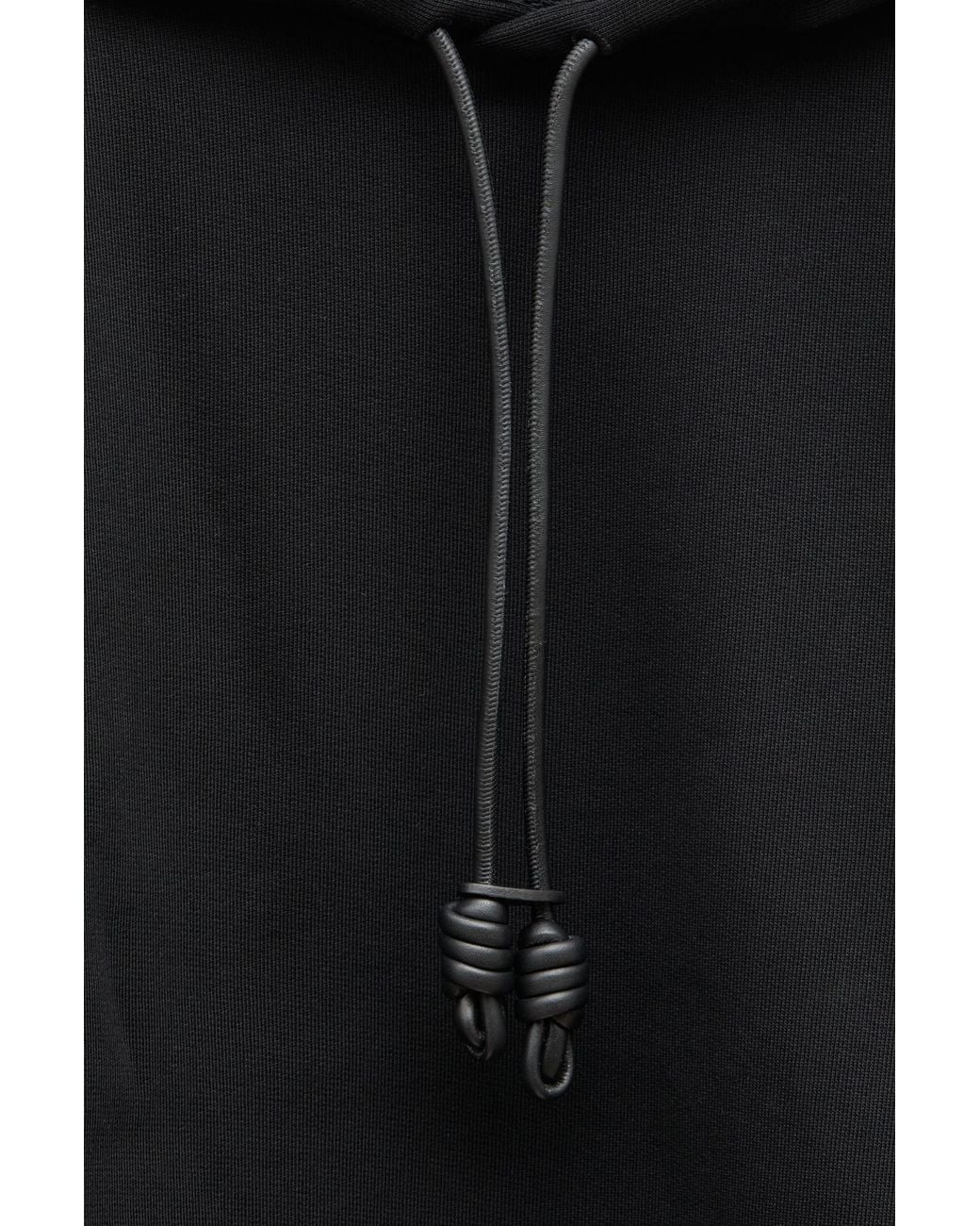 Loewe Black Long-Sleeved Drawstring Hoodie for men