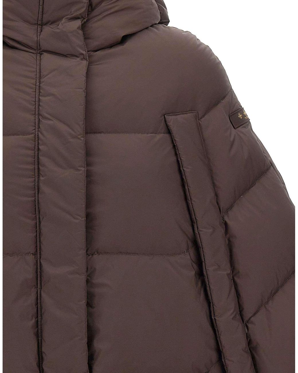 Tatras Brown Cape-Style Down Jacket