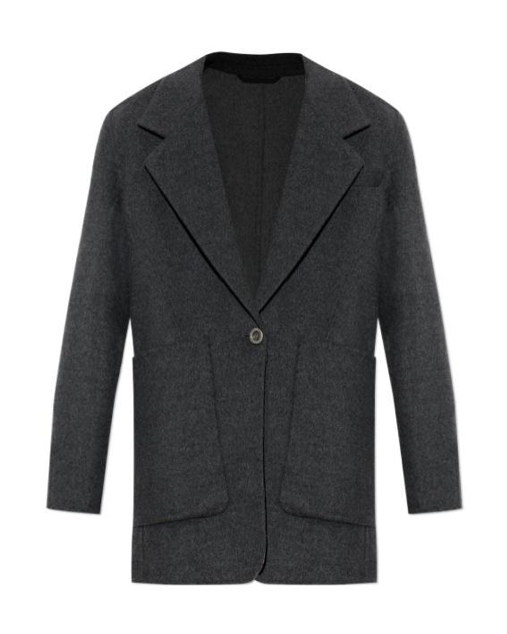 Givenchy Black Single-Buttoned Short Coat