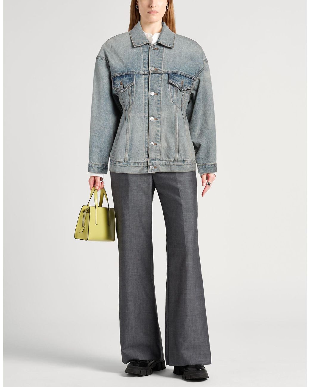 Balenciaga Gray Minimalist Denim Jacket