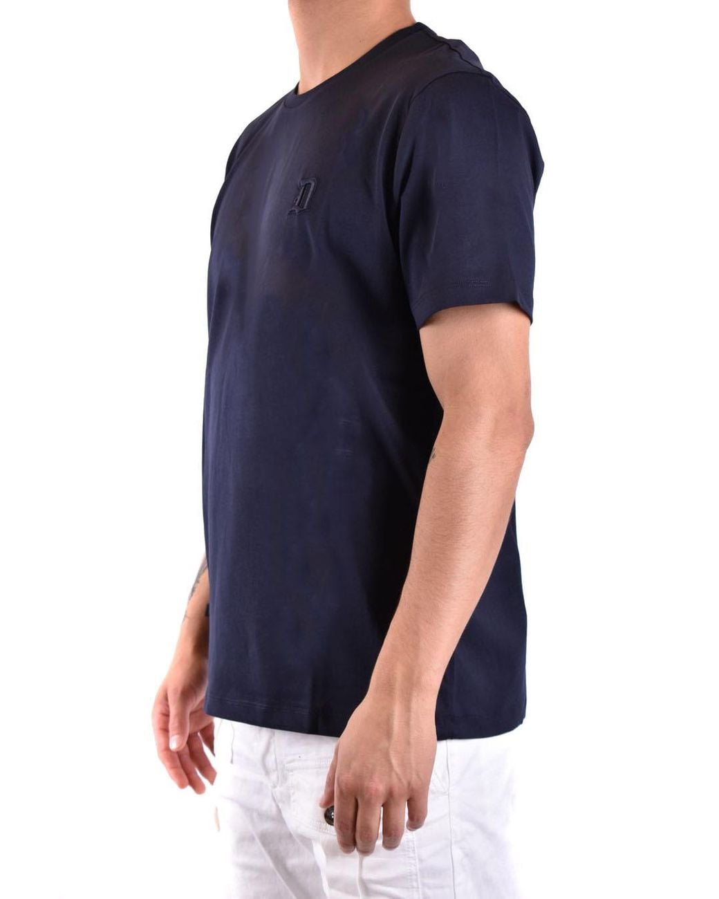 Dondup Blue Crew Neck T-Shirt for men