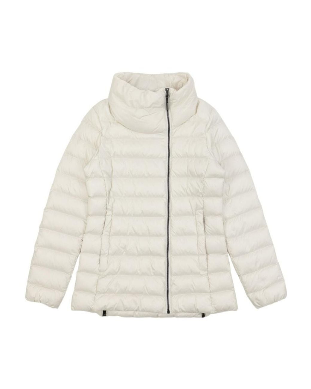 Weekend by Maxmara White Long-Sleeved Down Jacket