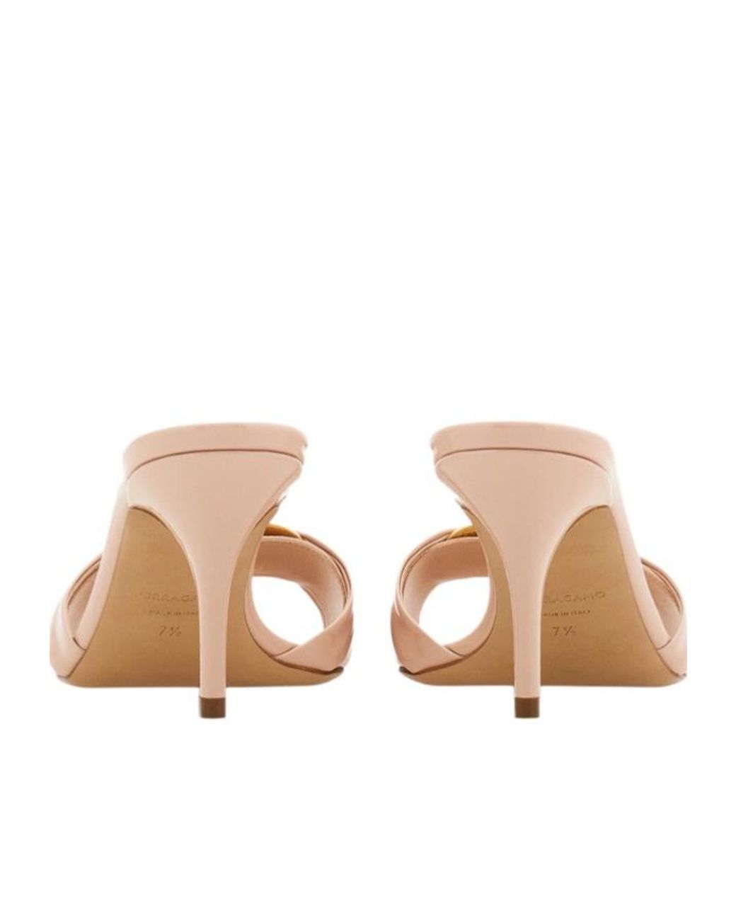 Ferragamo Natural Gancini Ornament Slide