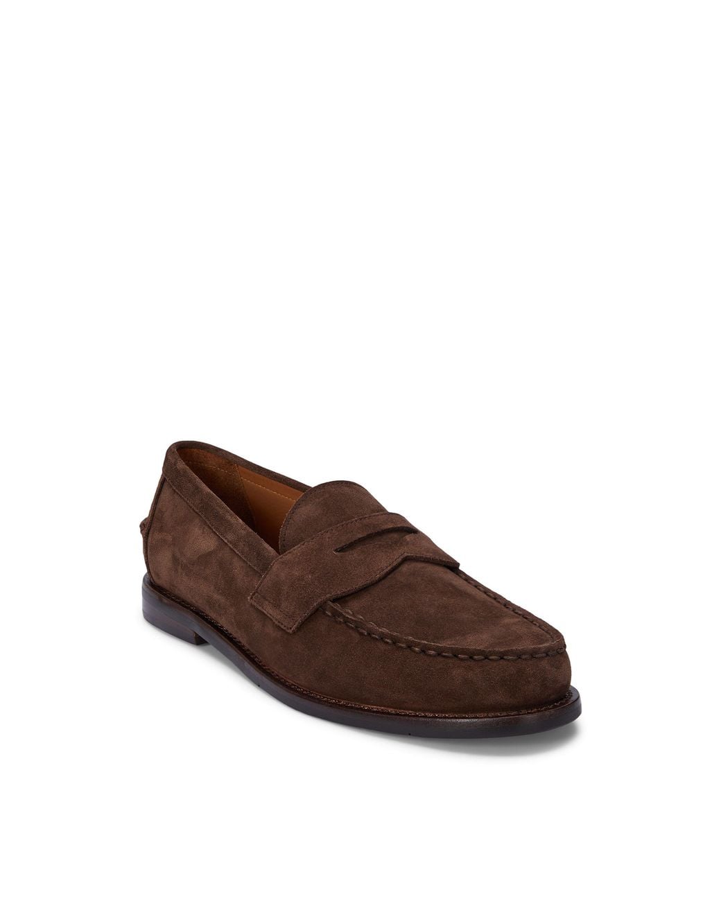 Polo Ralph Lauren Brown Faux Suede Loafers for men