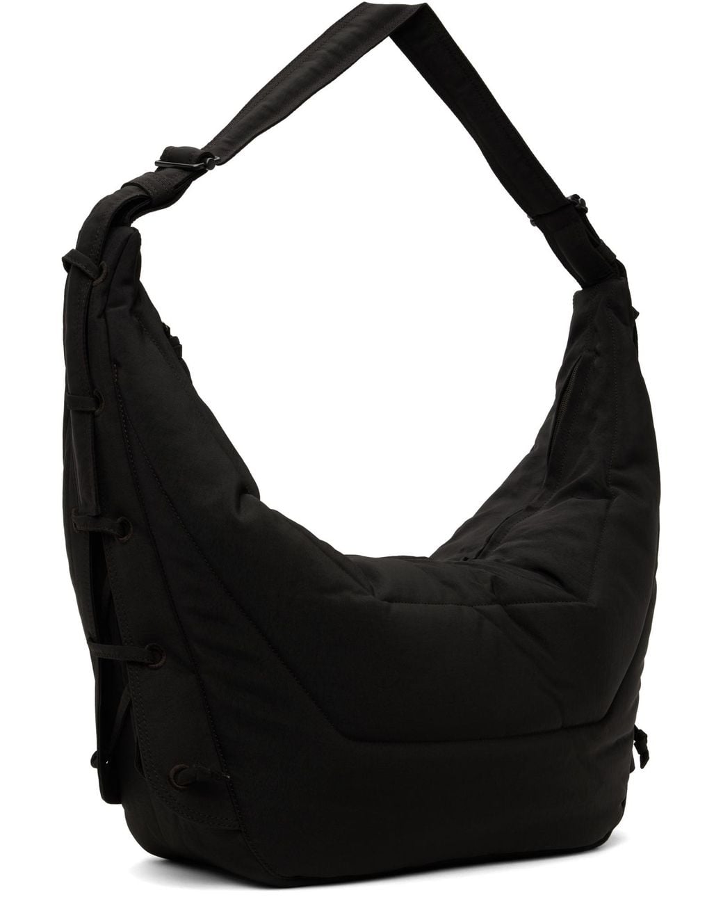 Lemaire Black Game Large Zipped Shoulder Bag
