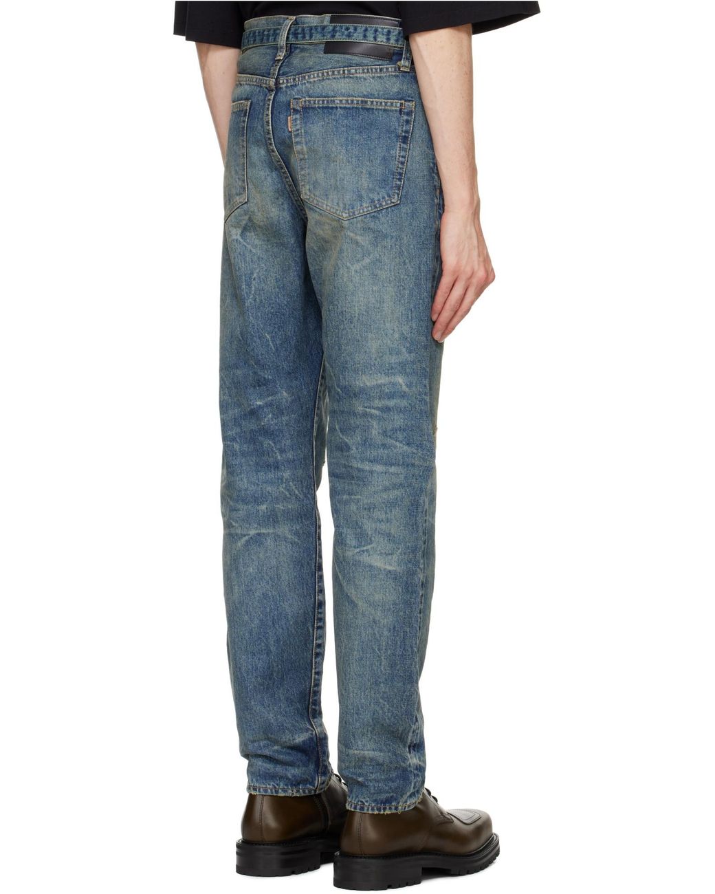 Sacai Blue Beyondexx Denim Jeans for men