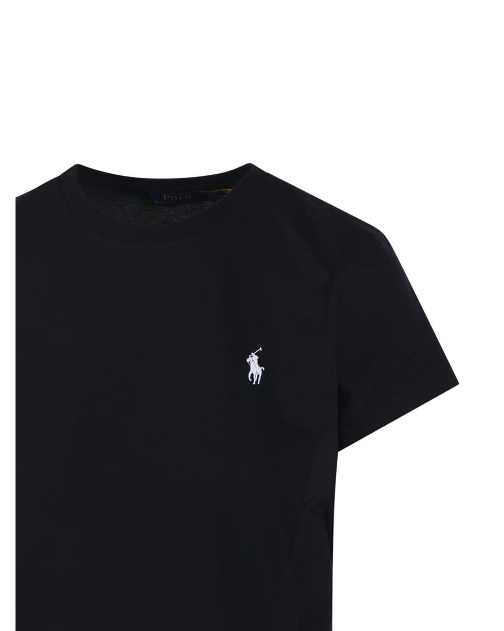 Polo Ralph Lauren Black Ralph Lauren Logo Crew-Neck T-Shirt