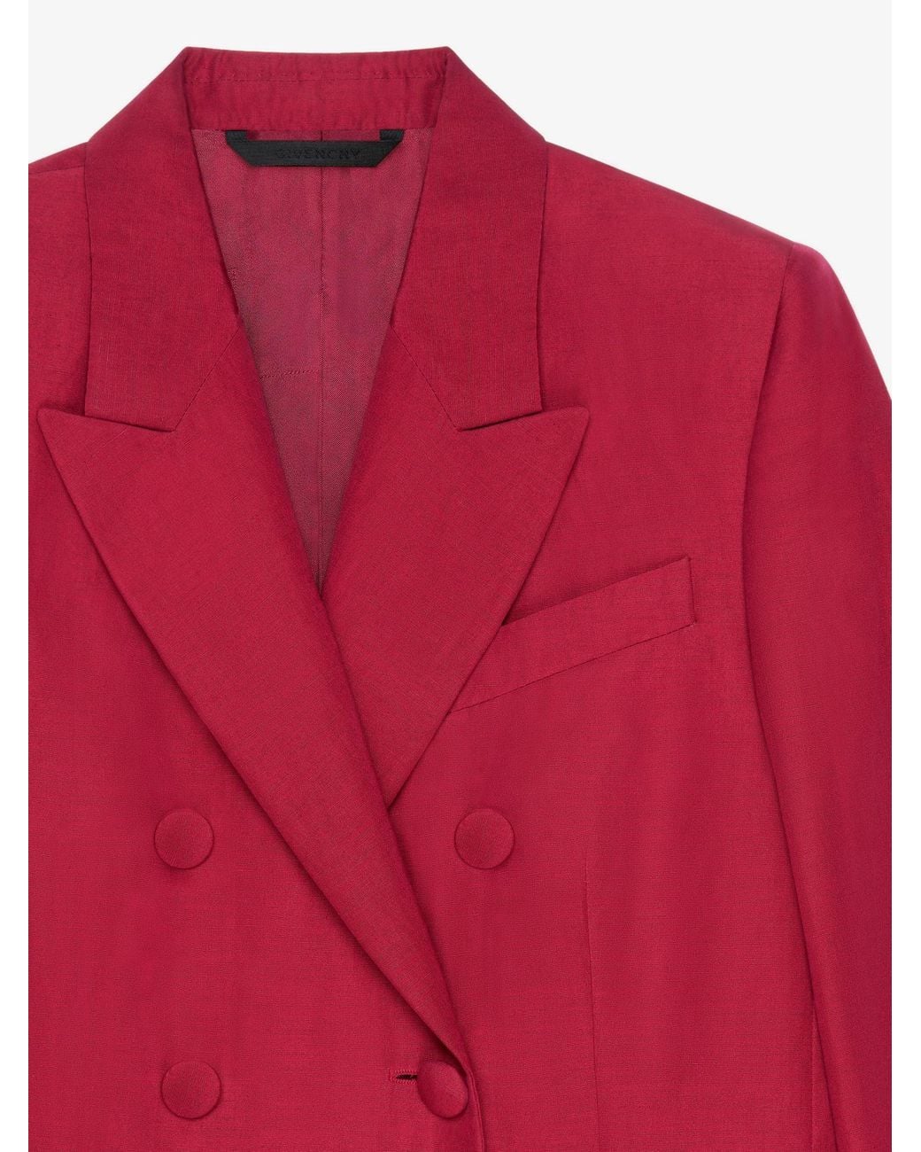 Givenchy Red Double Breasted Jacket