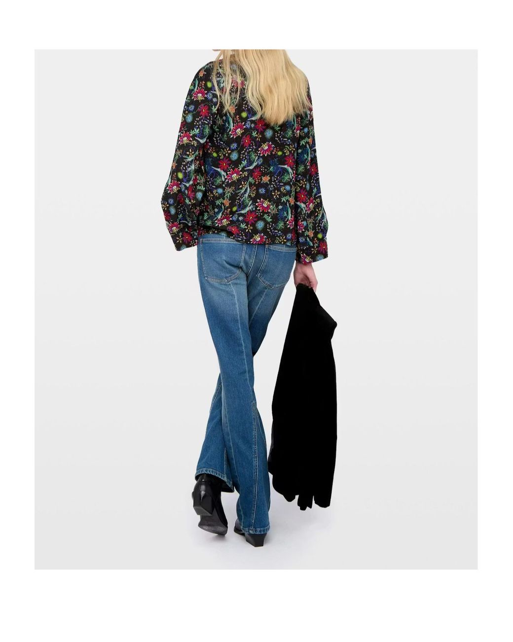 Zadig & Voltaire Multicolor Torny V-Neck Floral Blouse