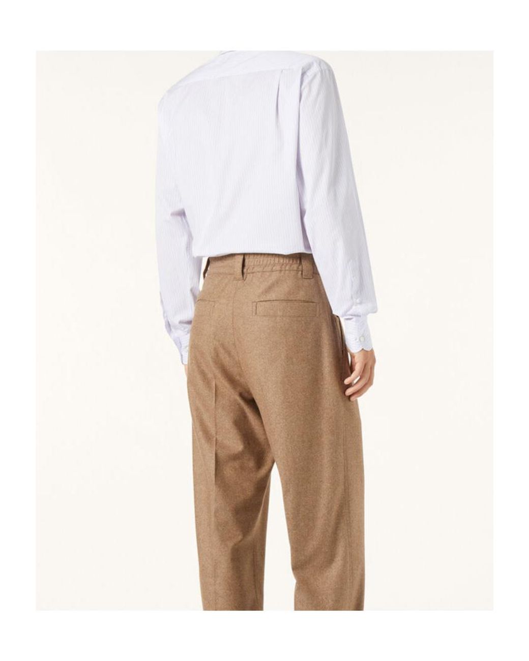 Loro Piana White Striped Shirt for men