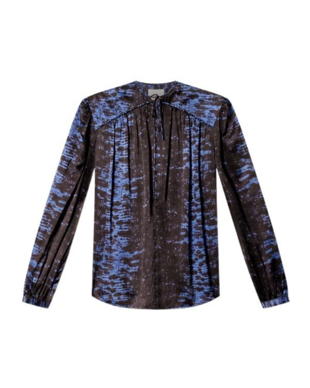 Isabel Marant Blue Laraya Silk Blouse
