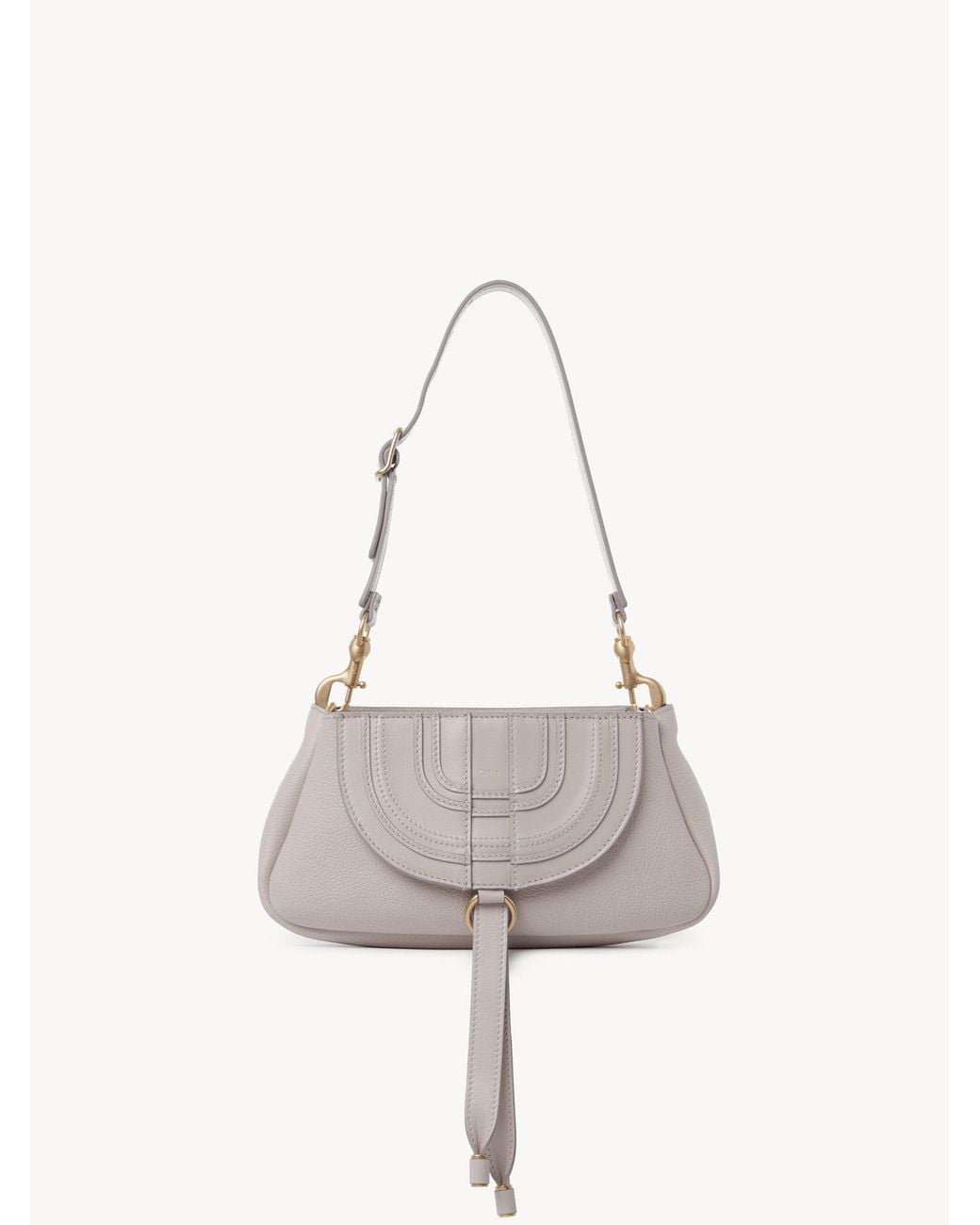 Chloé White Chloé Marcie Shoulder Bag