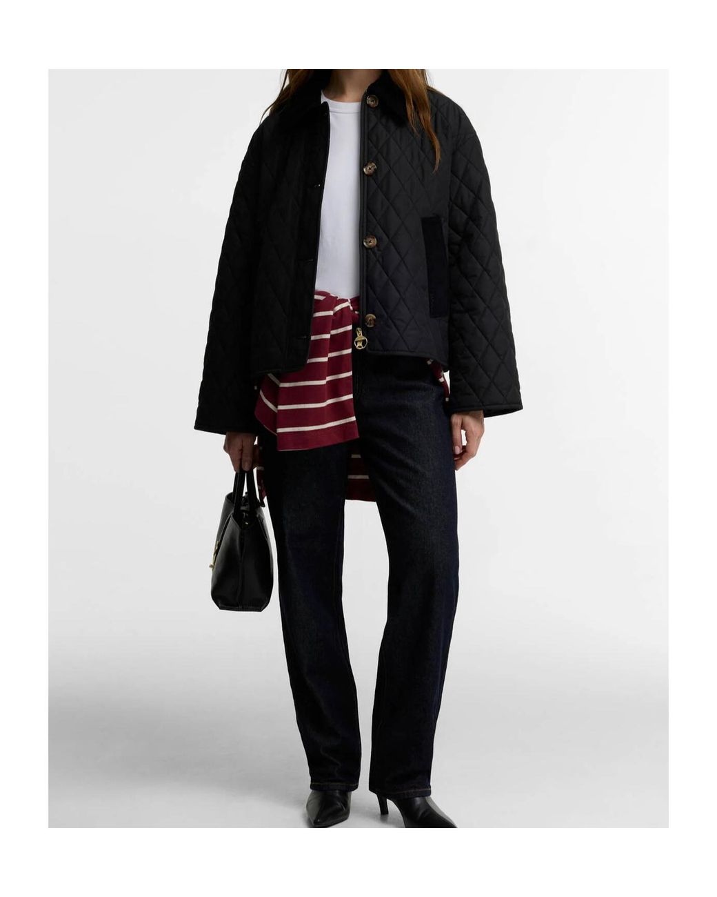 Barbour Black Moira Quilted Jacket