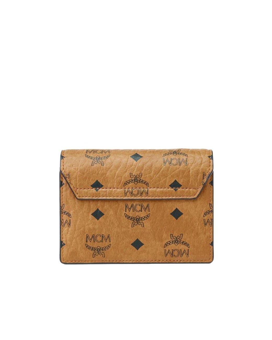 MCM Metallic Aren Visetos Chain Link Wallet