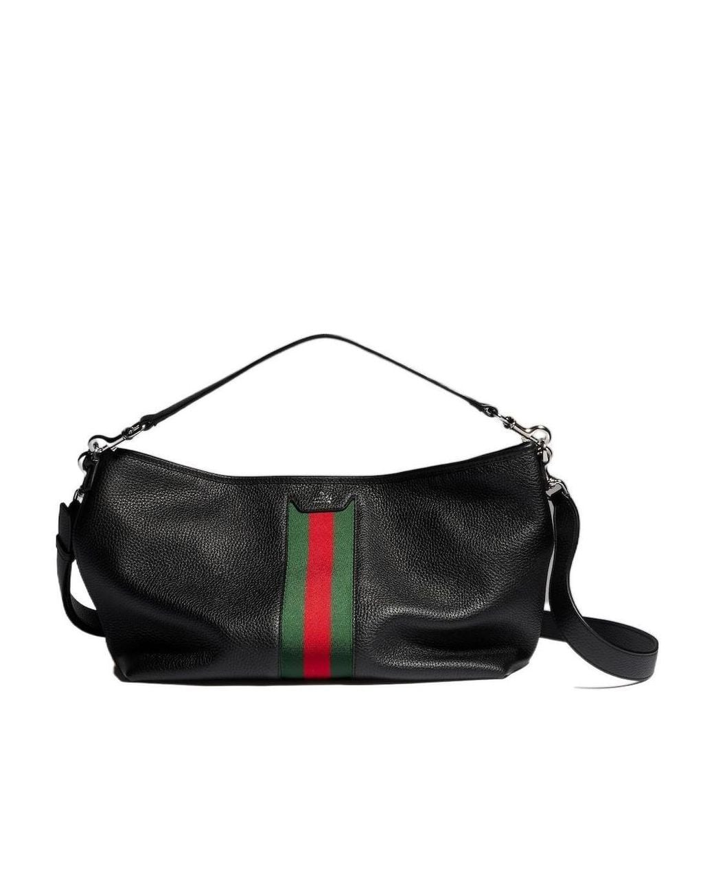 Gucci Black Web Trademark Small Crossbody Bag for men