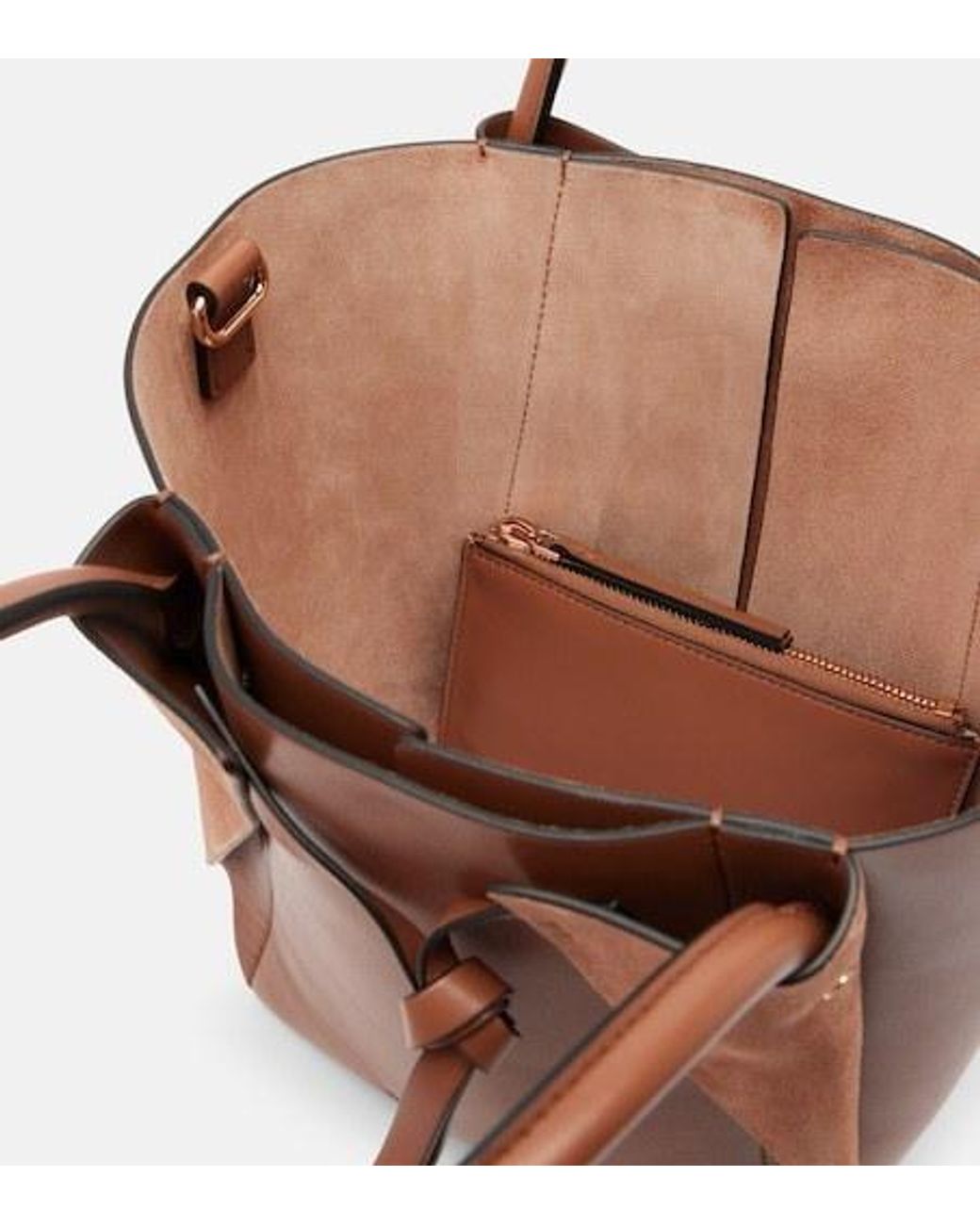 Gabriela Hearst Brown Marija Small Leather Tote Bag