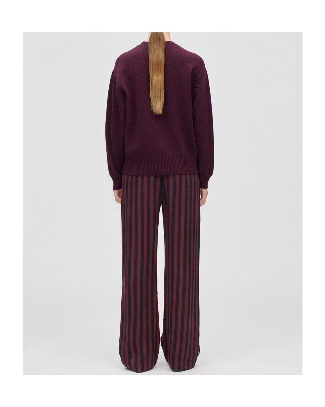 Stine Goya Blue Crew Neck Long-Sleeved Knitwear