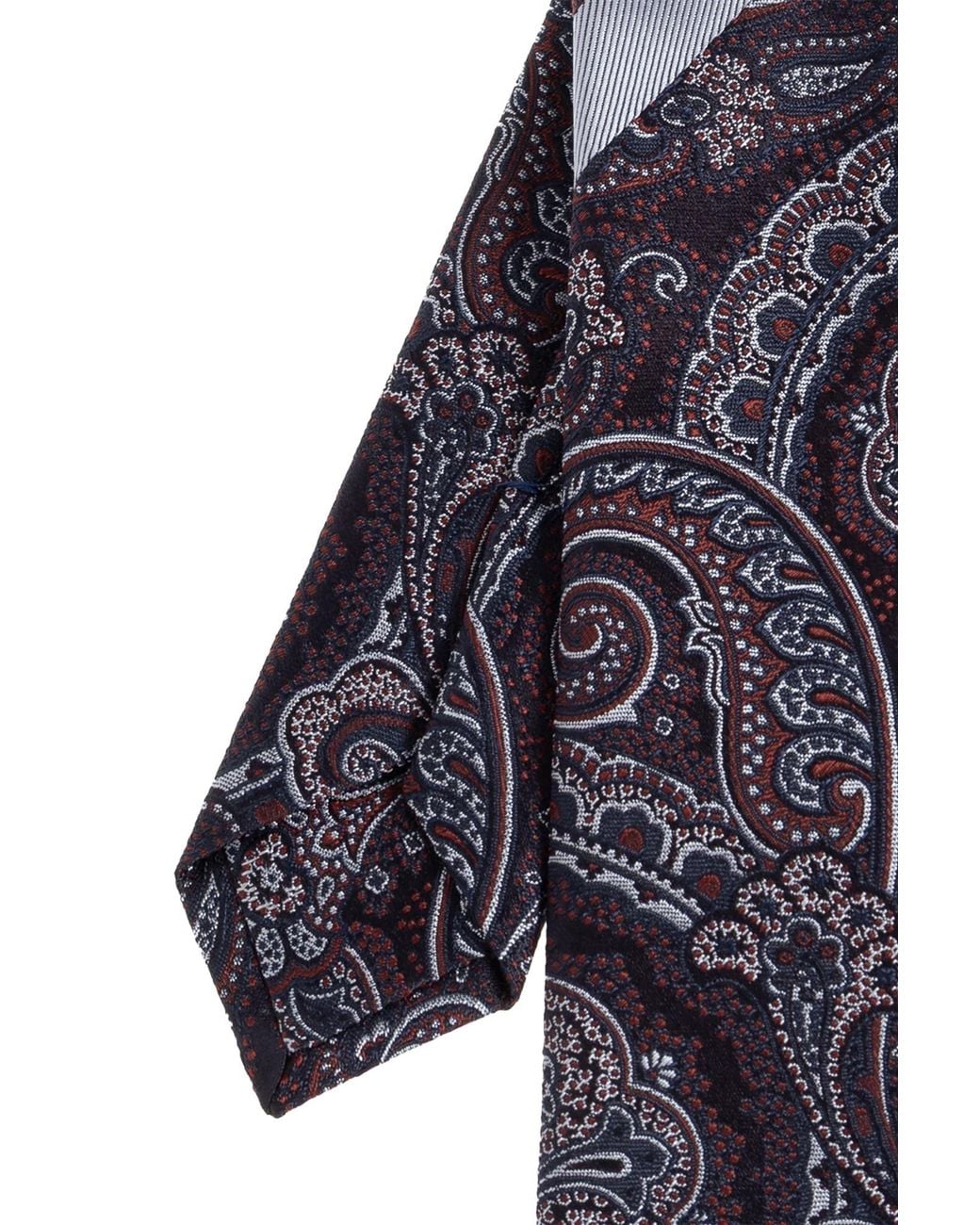 Etro Blue Paisley Stripe Tie for men