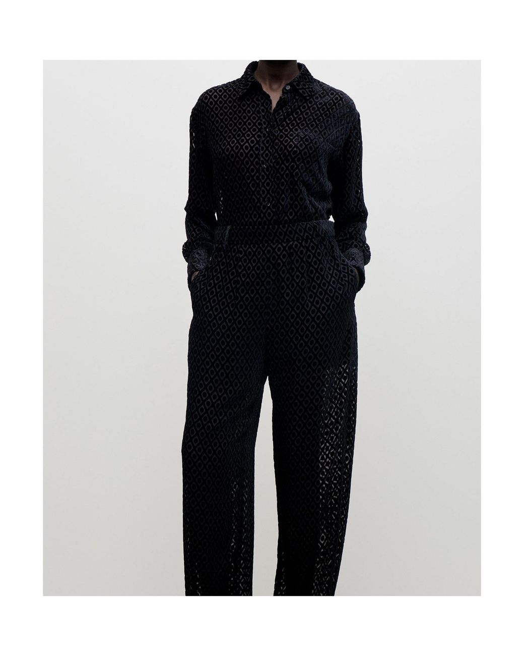 Victoria Beckham Blue Cut-Out Shirt