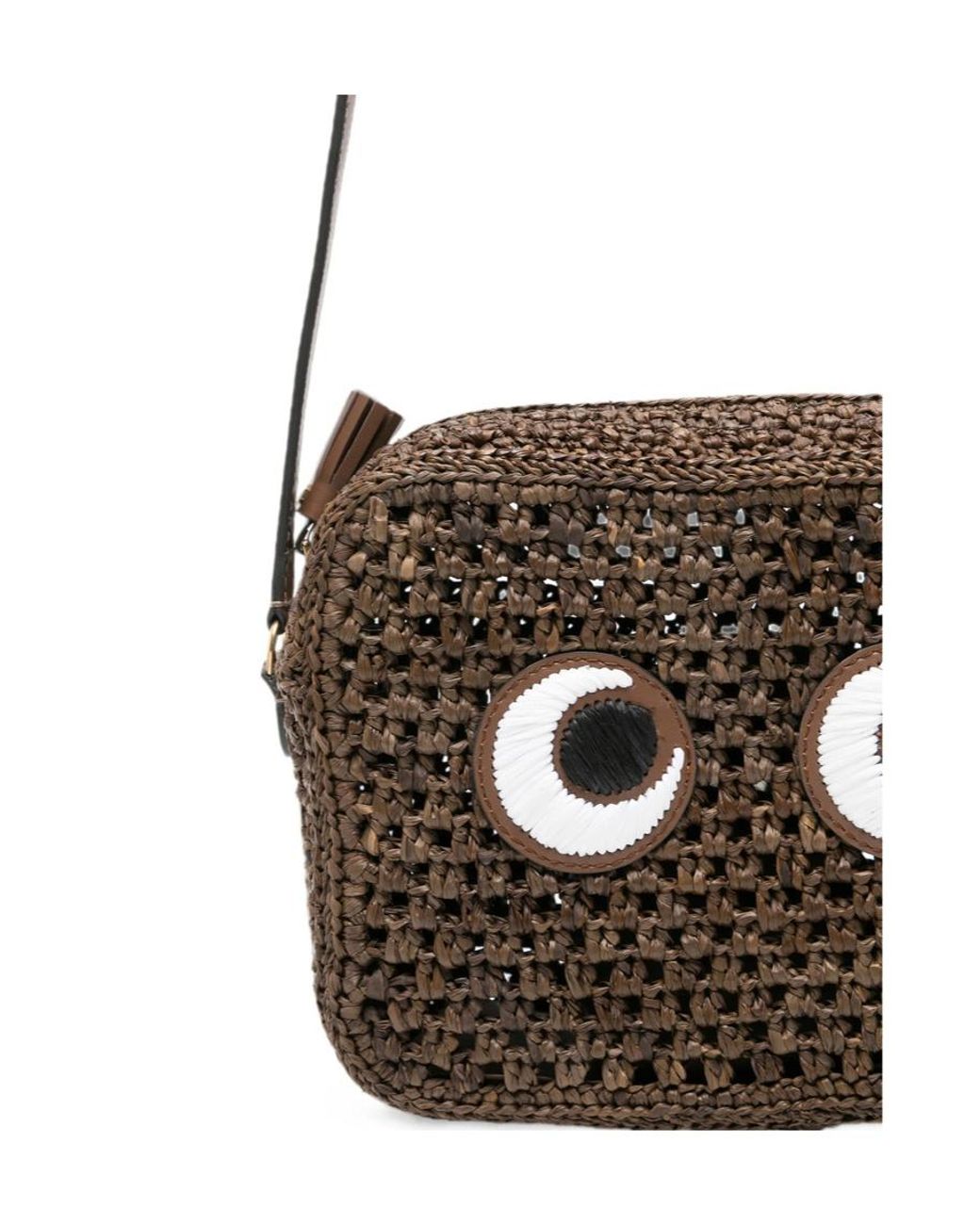 Anya Hindmarch White Eye Pattern Shoulder Bag