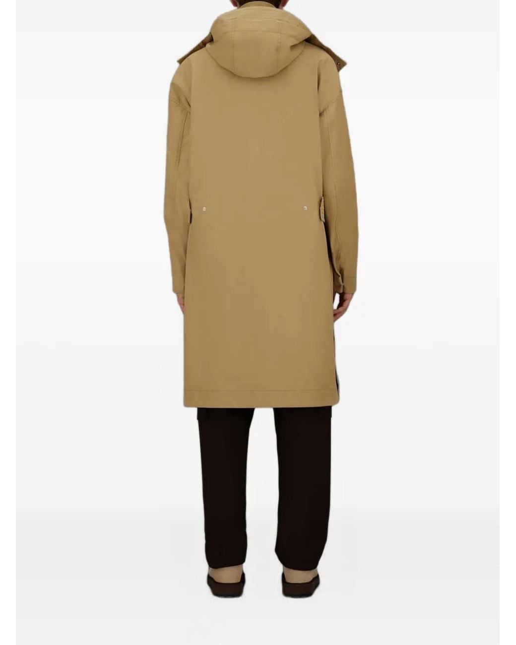 Herno Natural Hooded Pocket Parka Coat for men