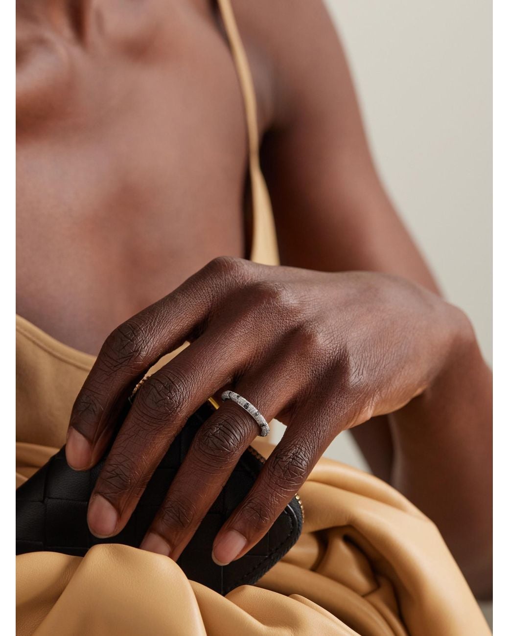 Yvonne Léon Metallic 18-Karat Diamond Ring