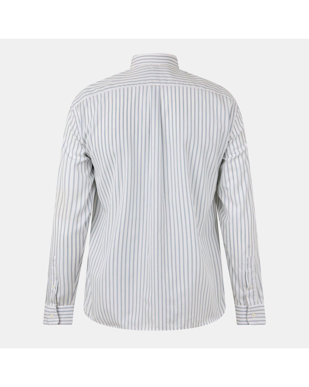 Lacoste Gray Striped Button-Down Shirt for men