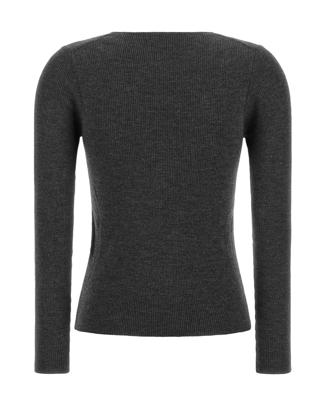 P.A.R.O.S.H. Black Long-Sleeve Knit Top