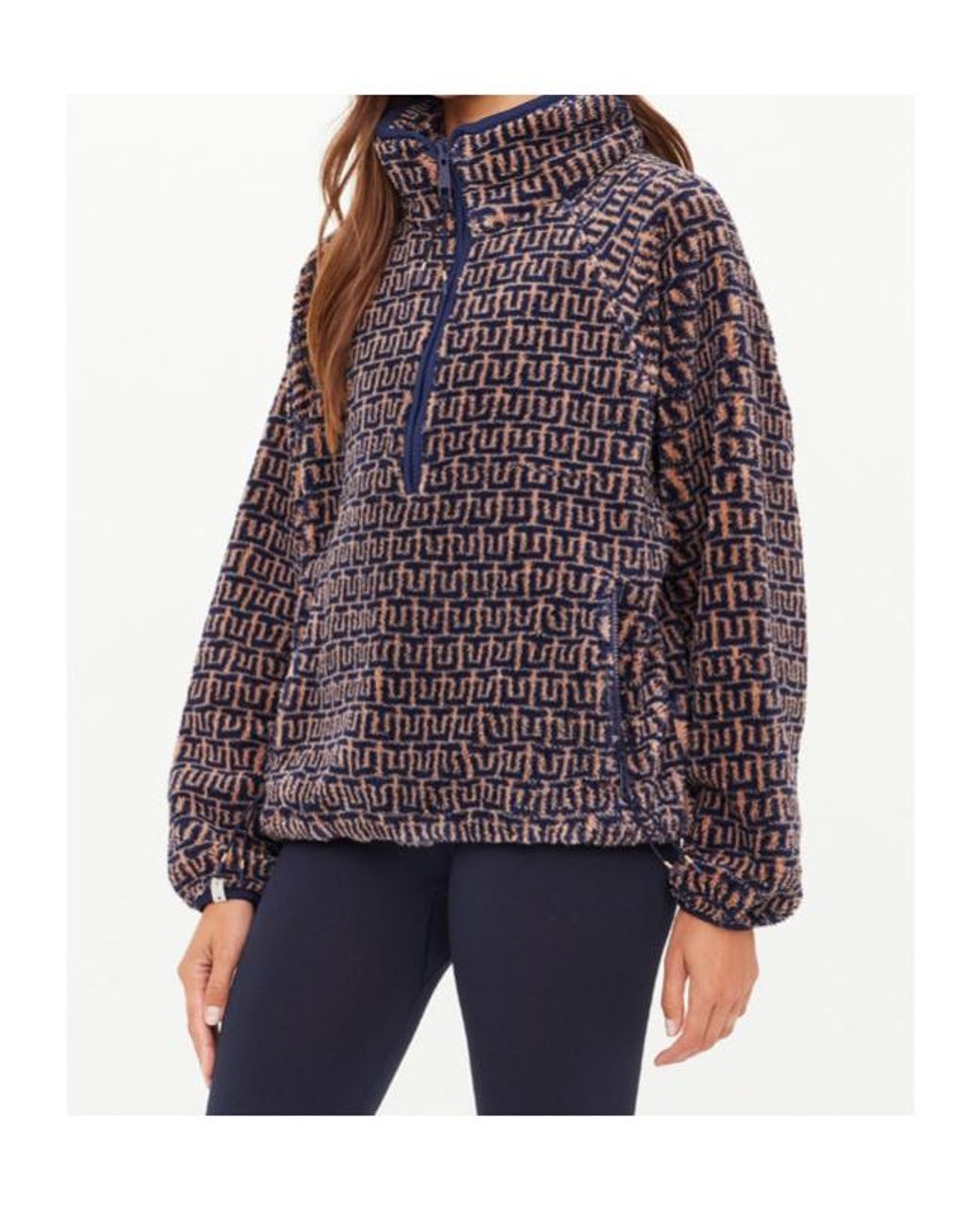 The Upside Brown Castilla Harlow Monogram Sweatshirt