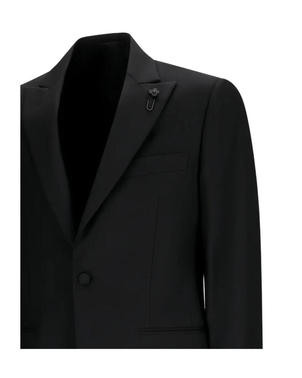 Lardini Black Single-Button Suit for men