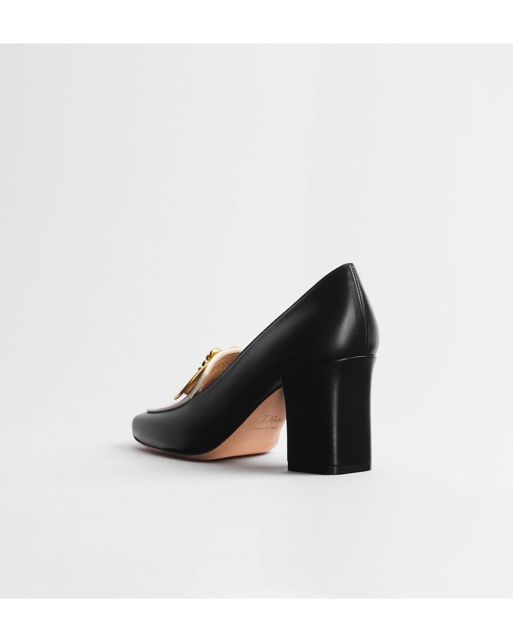 Dior Black Médaillon Buckle Pump