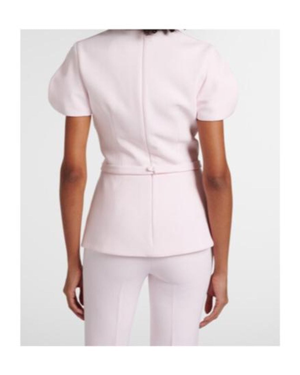 Safiyaa Pink Leighton Crêpe Top