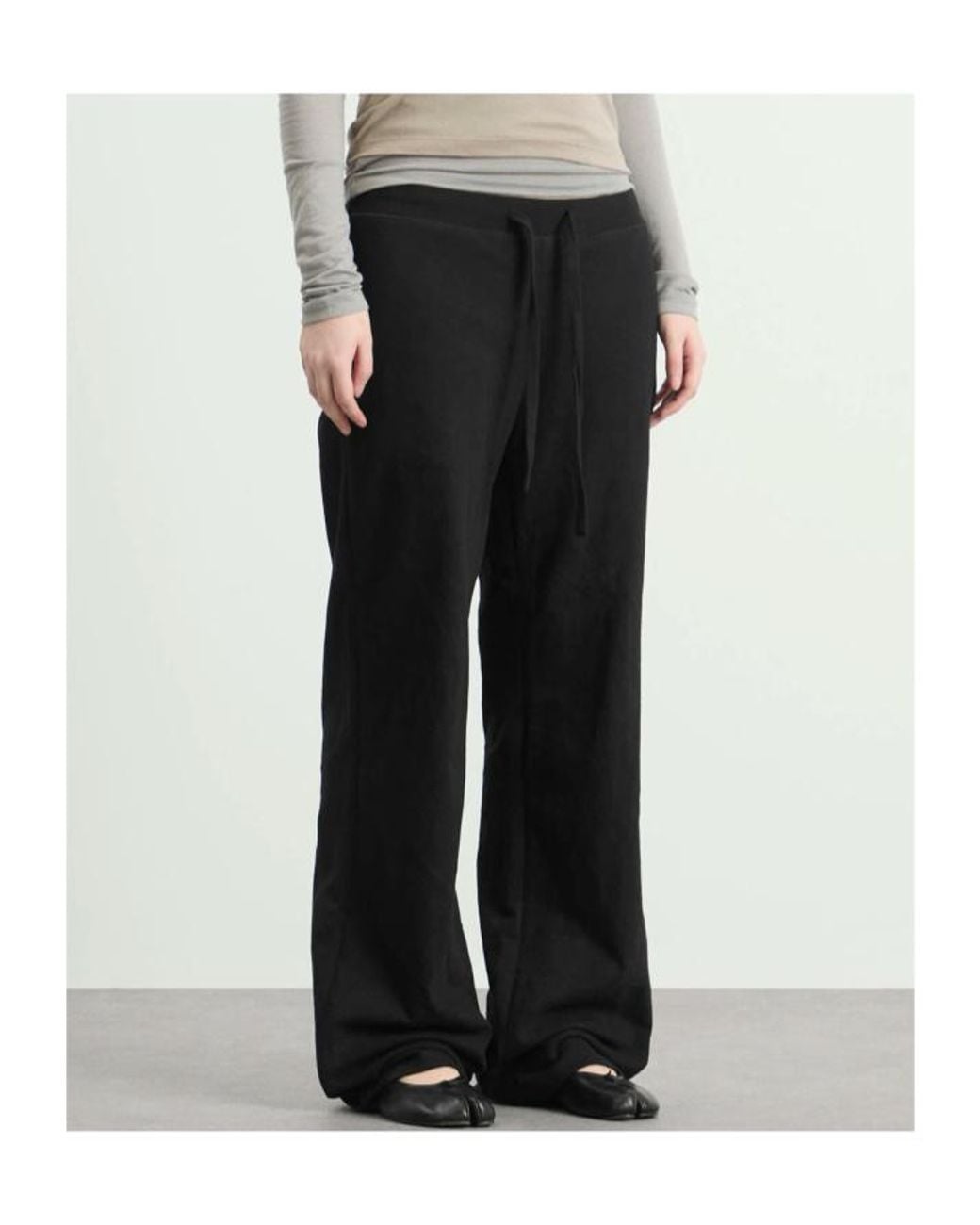 Entire studios Black Drawstring Casual Pants for men