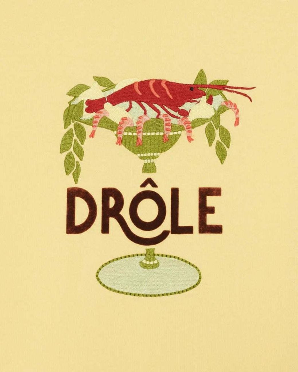 Drole de Monsieur Yellow Drôle De Monsieur Lobster Cup T-Shirt for men