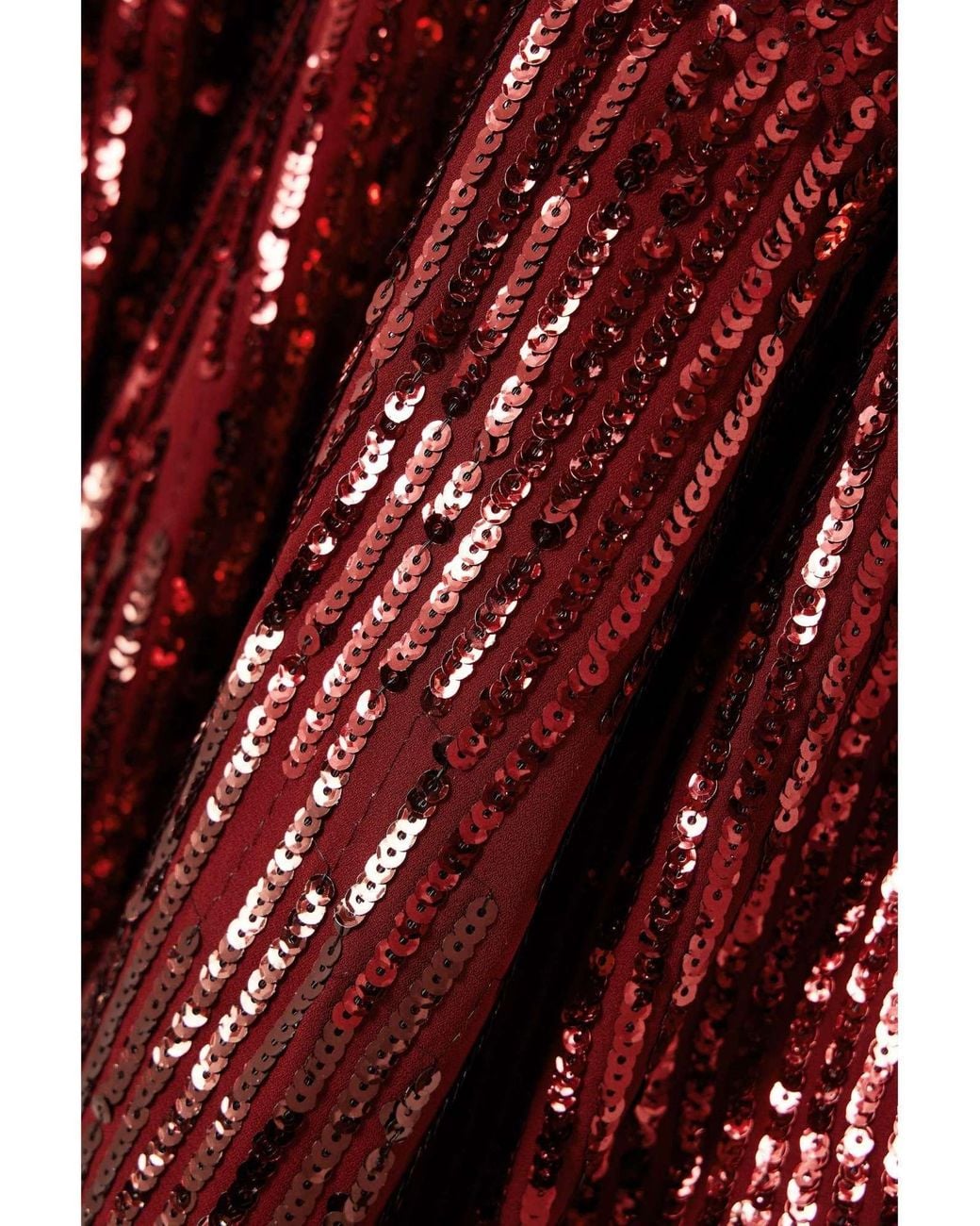 Rixo Red Long Sleeved Dress