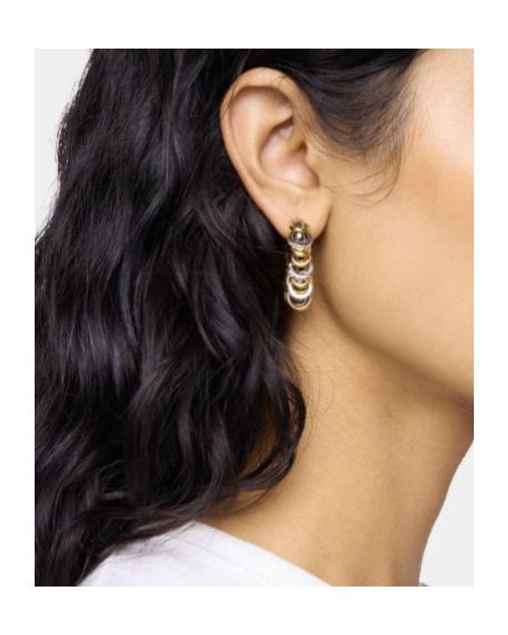 Rabanne Metallic Rabanne Small Punk Xl Link Earrings